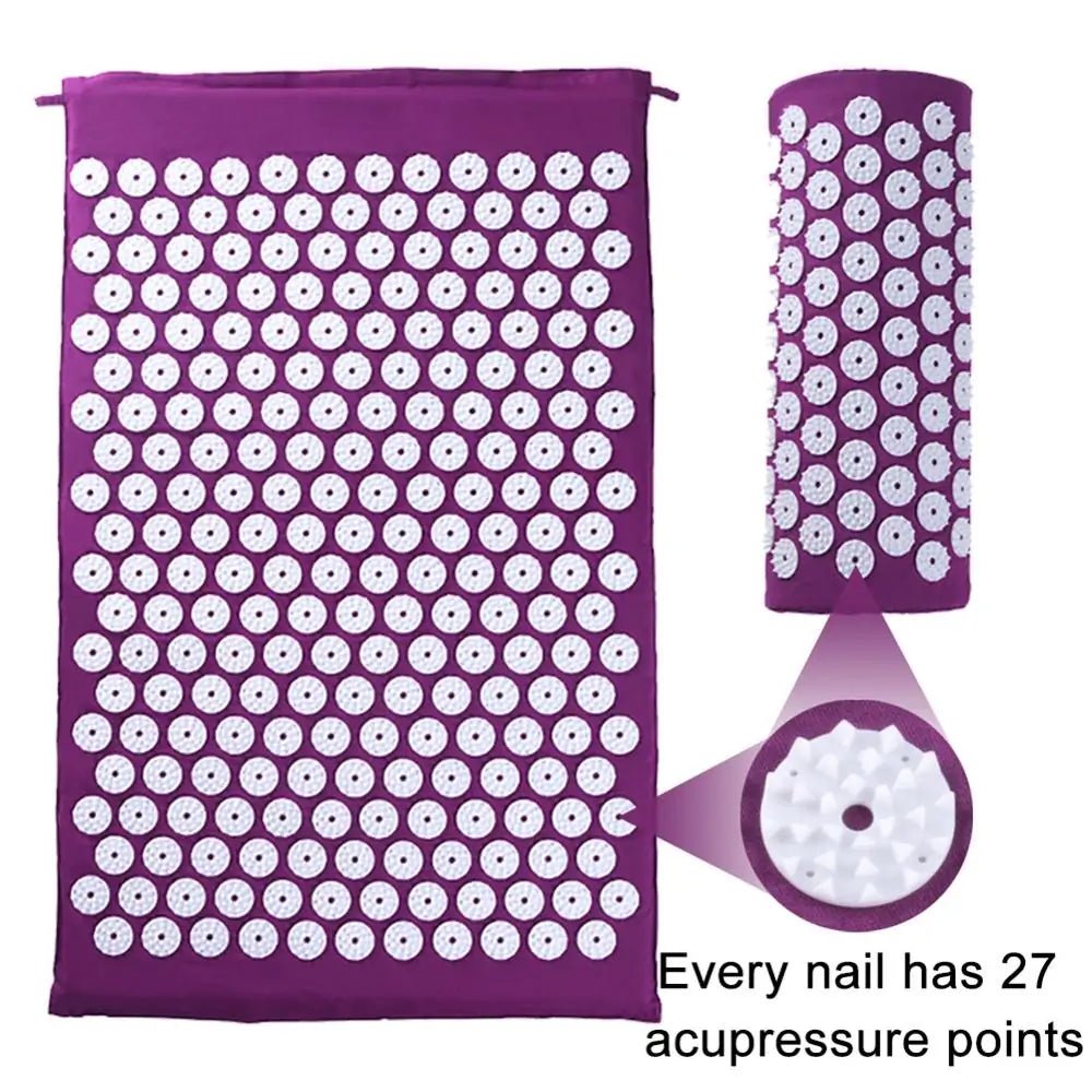 Acupressure Yoga Mat & Massage Cushion Set - Psychofits