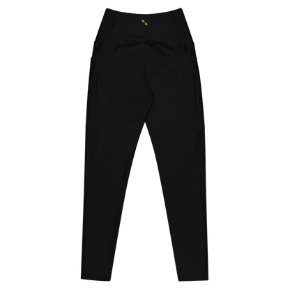 EcoMove™ High-Waist Leggings: Sustainable Support (Black) - Psychofits