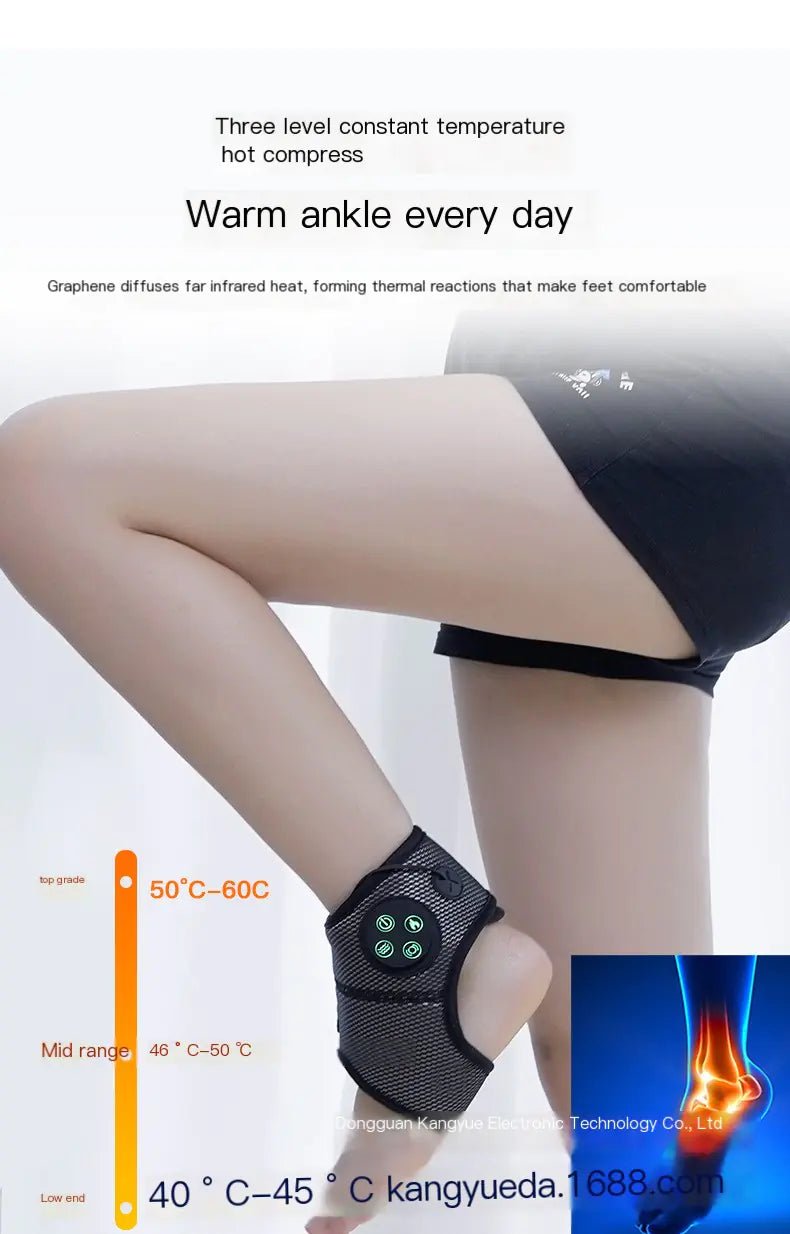 Heated Vibration Ankle Massager: Relief & Recovery Solution - Psychofits