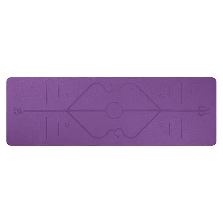 Non-Slip Yoga Mat with Alignment Lines - Psychofits