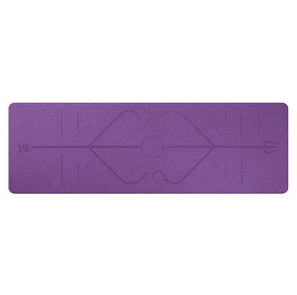 Non-Slip Yoga Mat with Alignment Lines - Psychofits