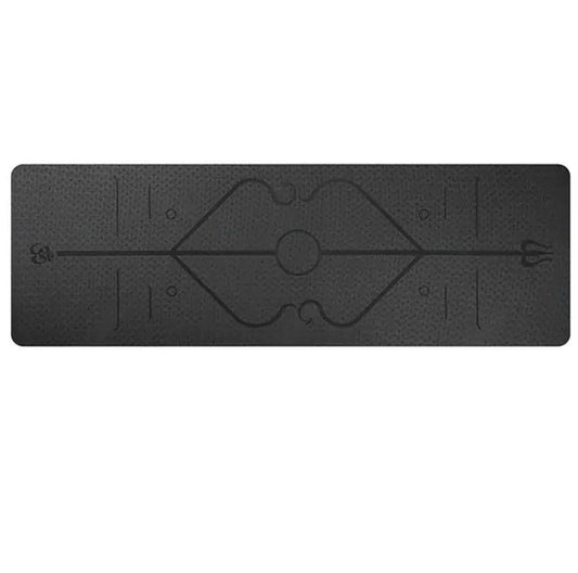 Non-Slip Yoga Mat with Alignment Lines - Psychofits