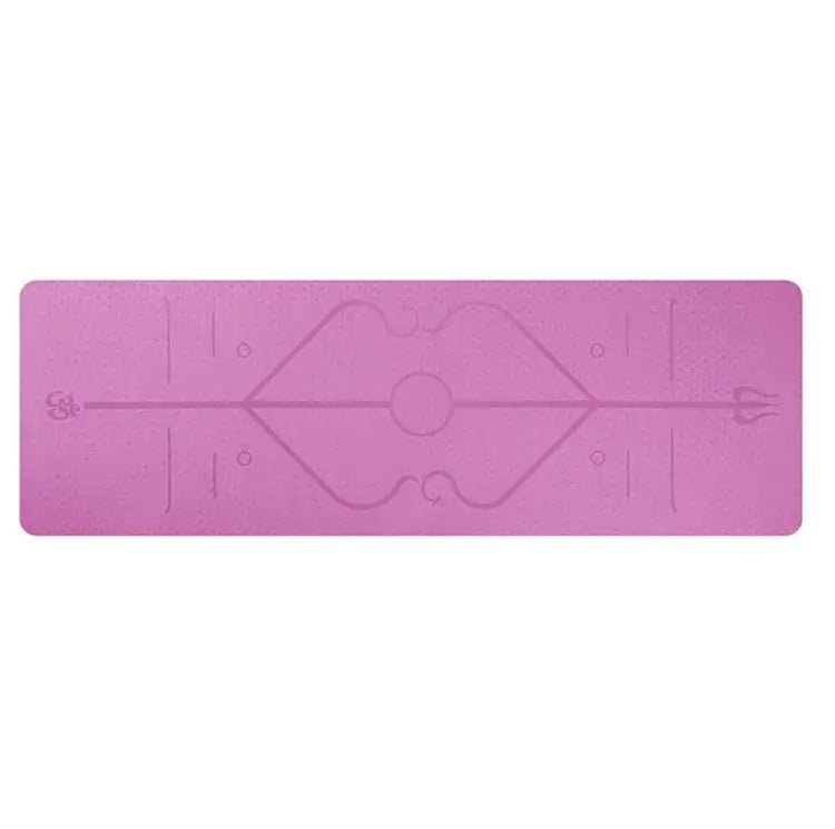 Non-Slip Yoga Mat with Alignment Lines - Psychofits