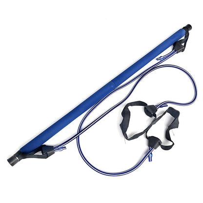 Pilates Stick Squat Training Bar with Bands - Psychofits