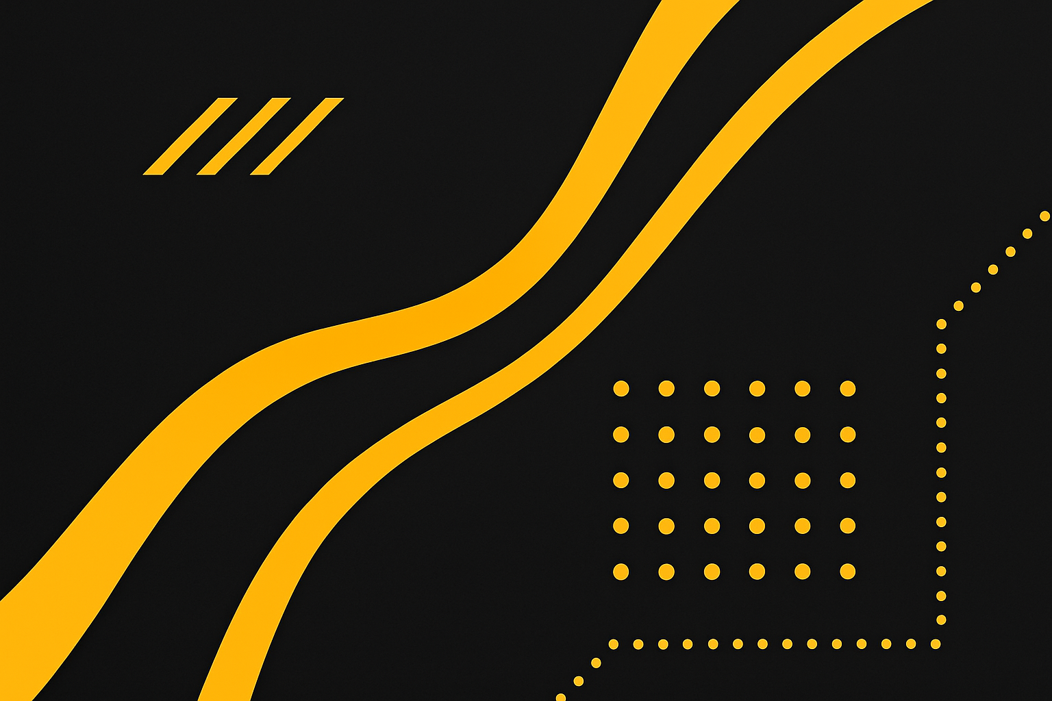 yellow #f59f00 and black background 