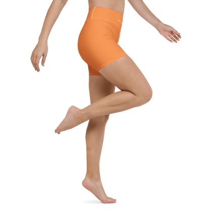 Flexi Fit Yoga Shorts (Oreange) - Comfortable and Stretchy Yoga Shorts - Psychofits
