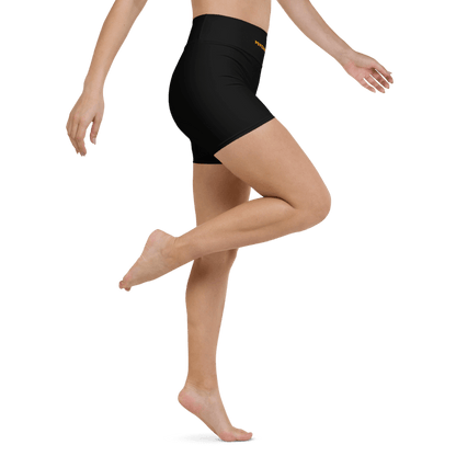 Flexi Fit Yoga Shorts (Black) - Comfortable and Stretchy Yoga Shorts - Psychofits